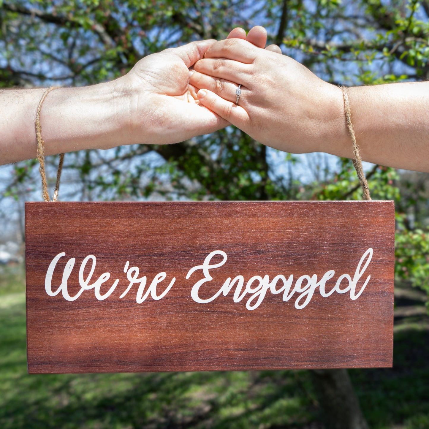 We're Engaged Sign