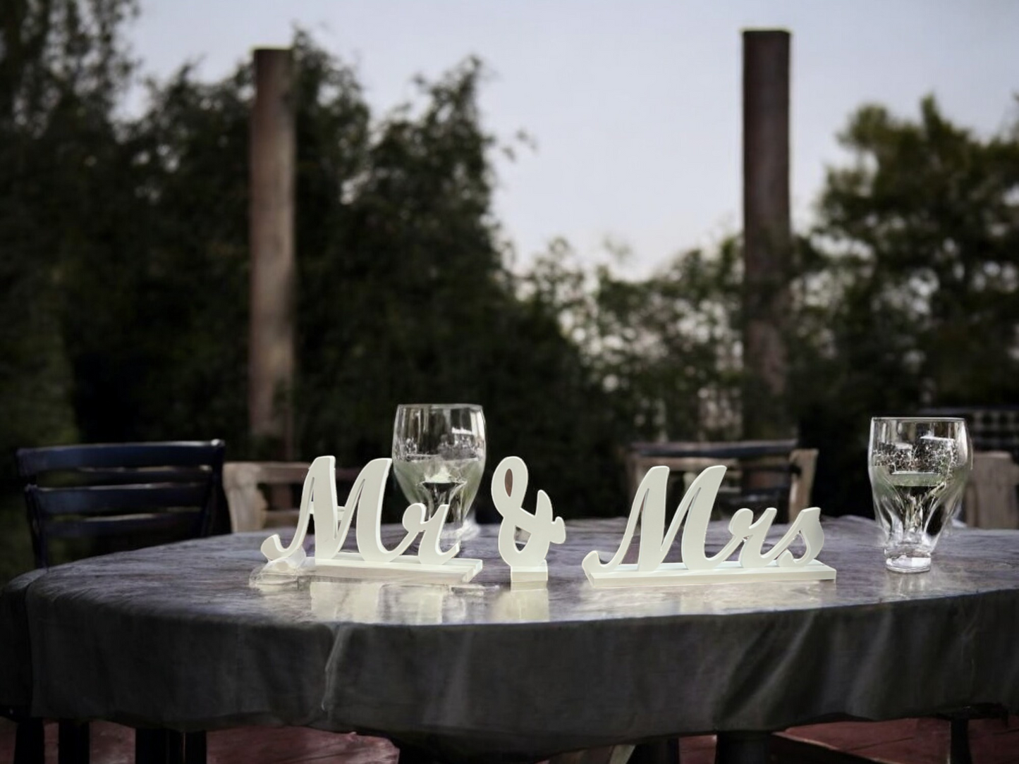 Mr and Mrs Stand Ups for Table