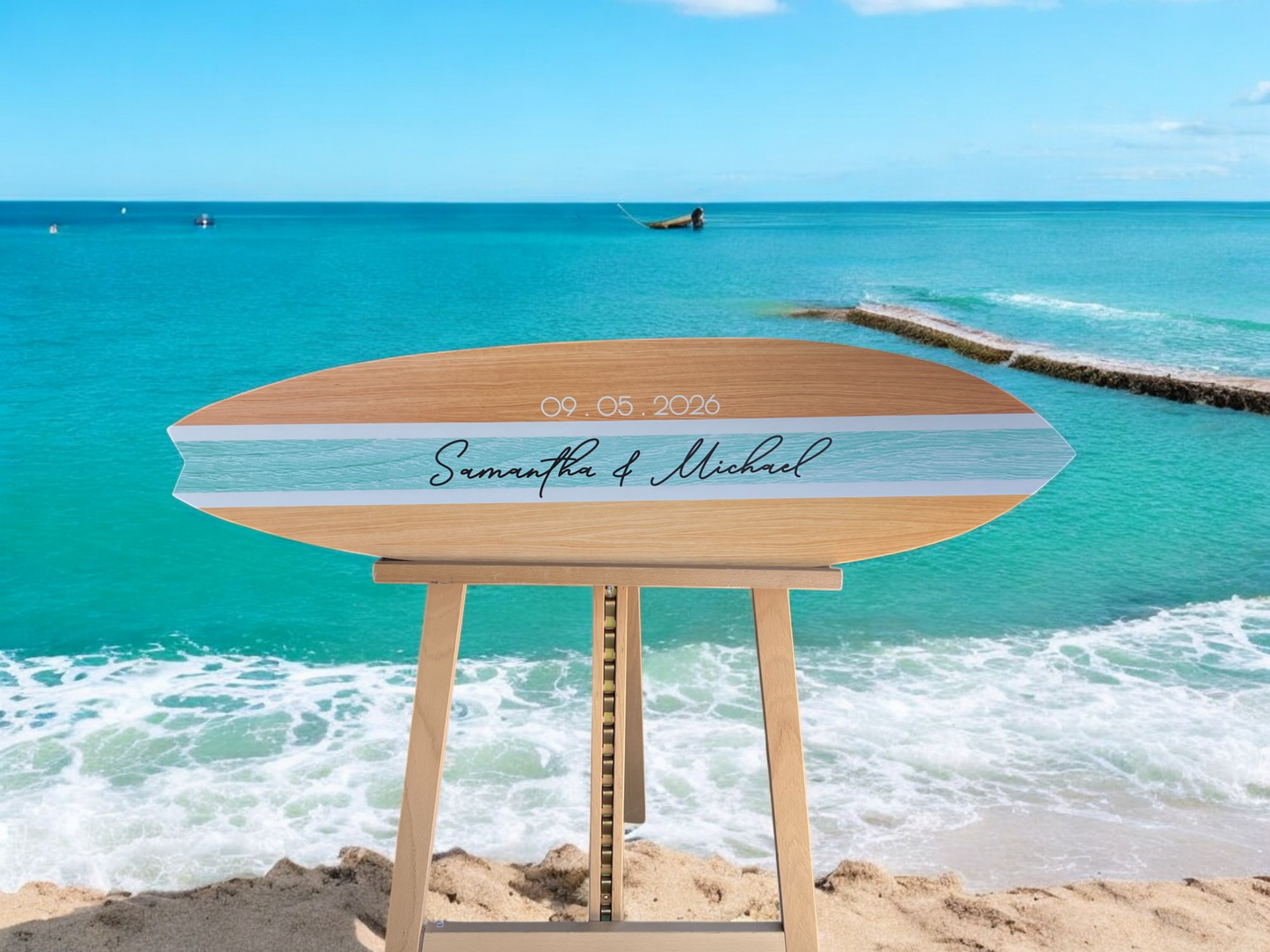 Wedding Surfboard - Guest Book Alternative