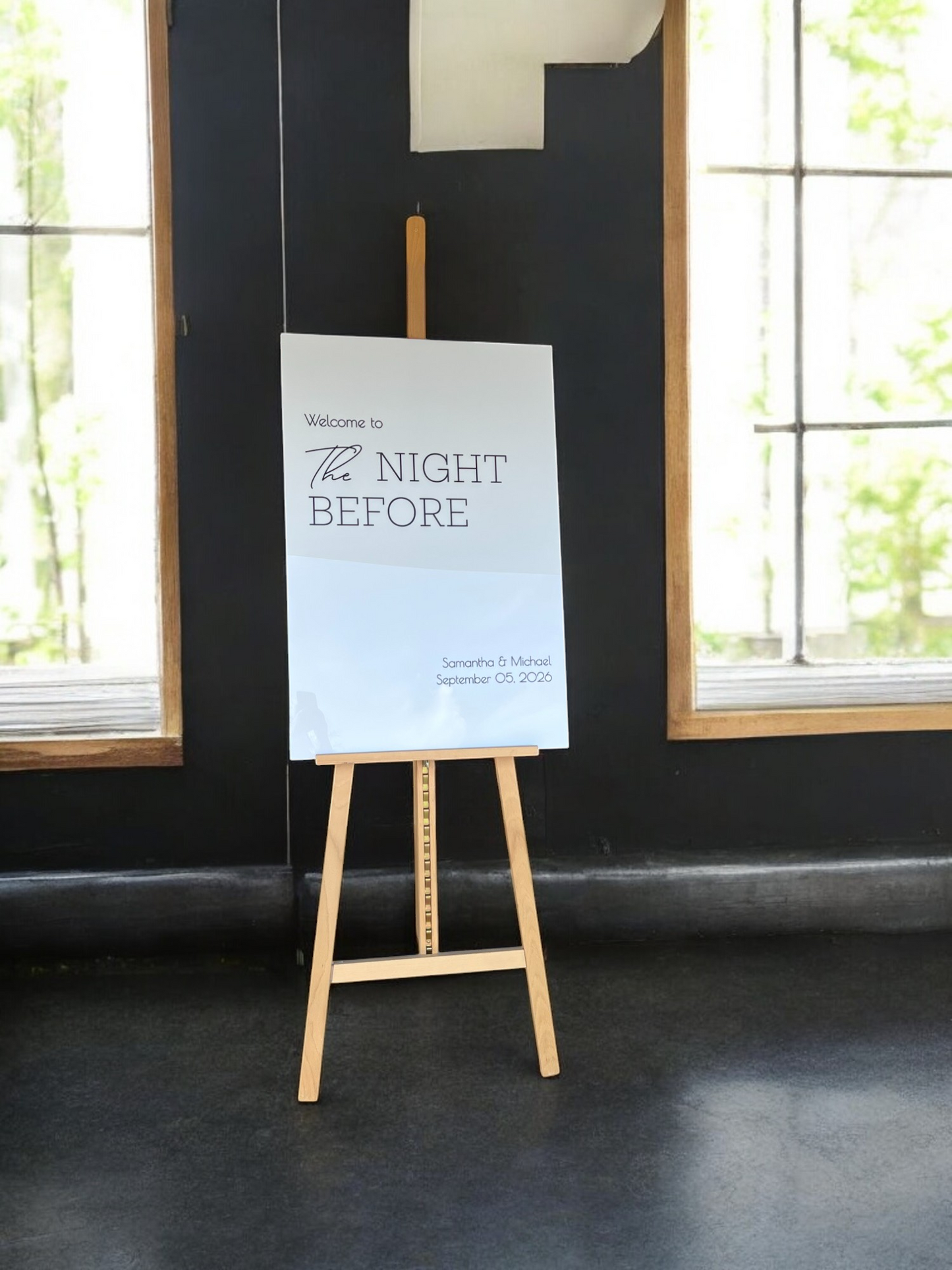 Rehearsal Dinner Welcome Sign