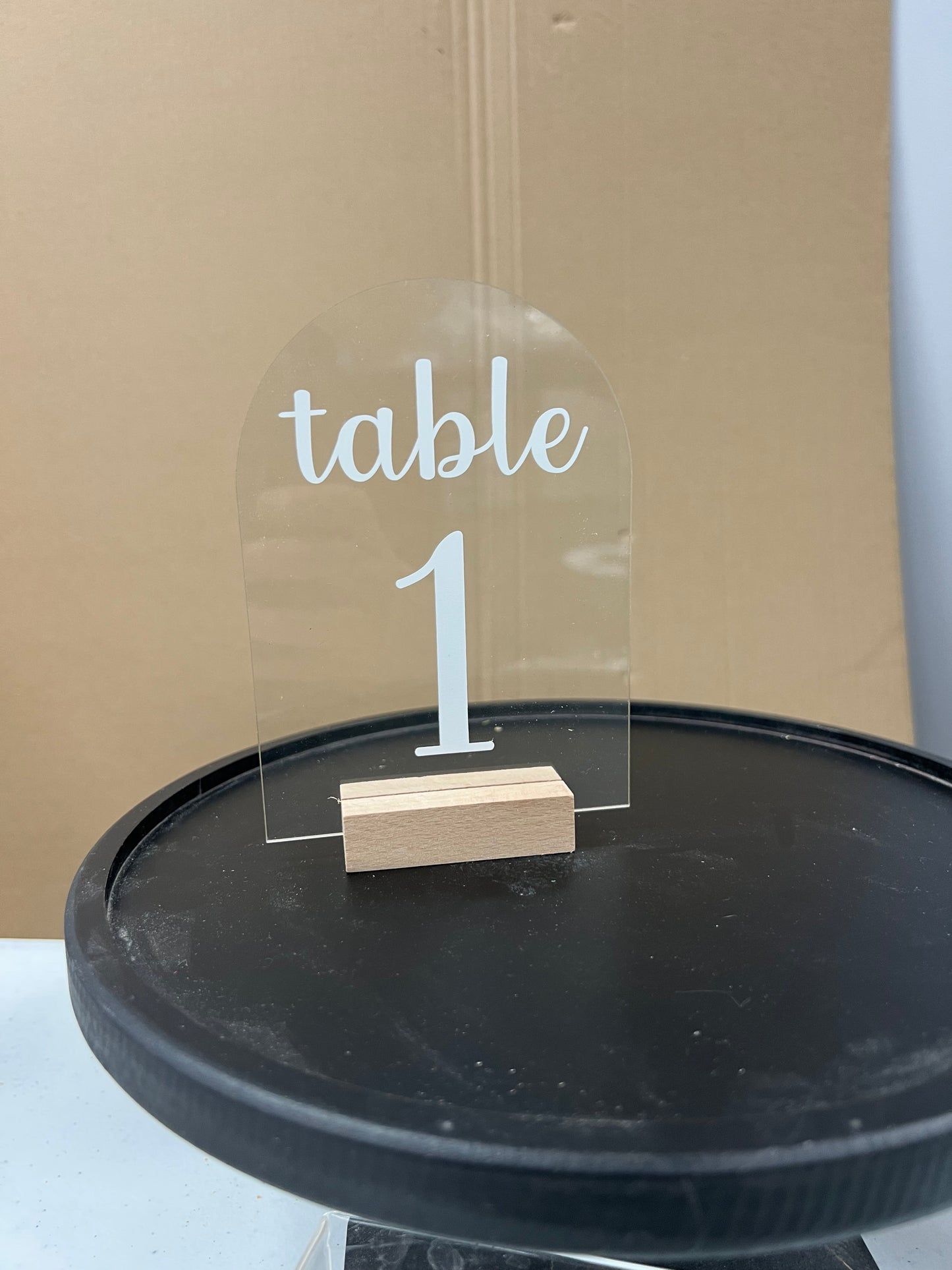 Acrylic Table Numbers