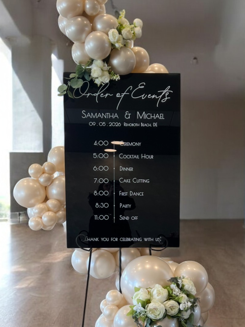 Order of Events, Acrylic High Gloss