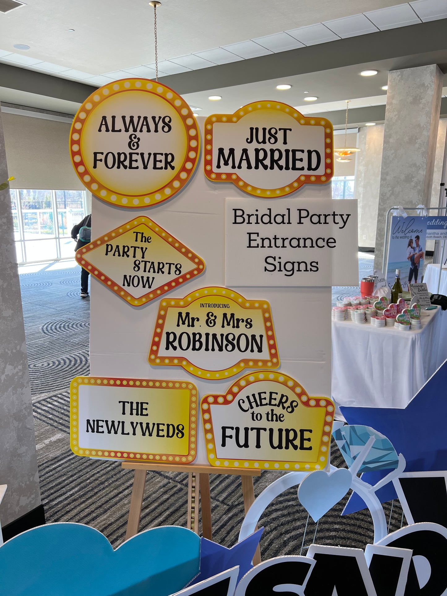 Bridal Party Entrance Signs