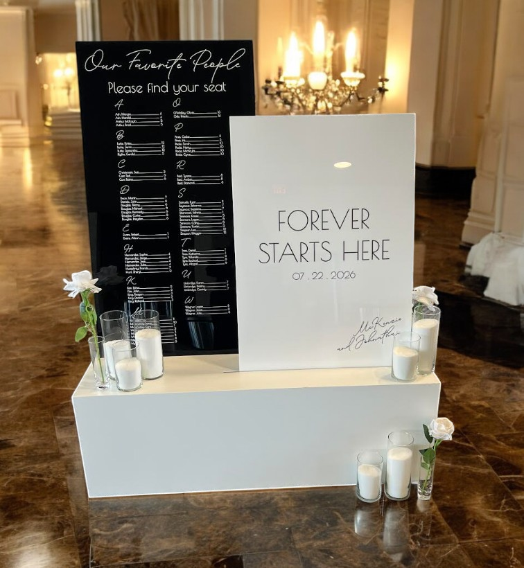 Table Seating Sign
