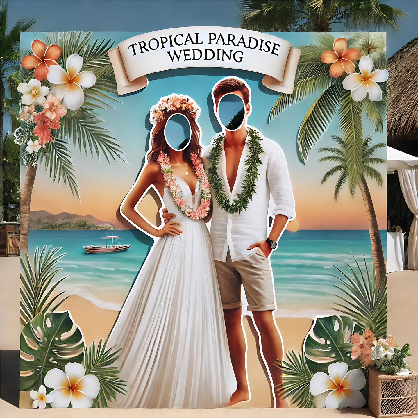 Custom Face Cutout Photo Op Boards β Perfect for Weddings, Engagements & Special Events