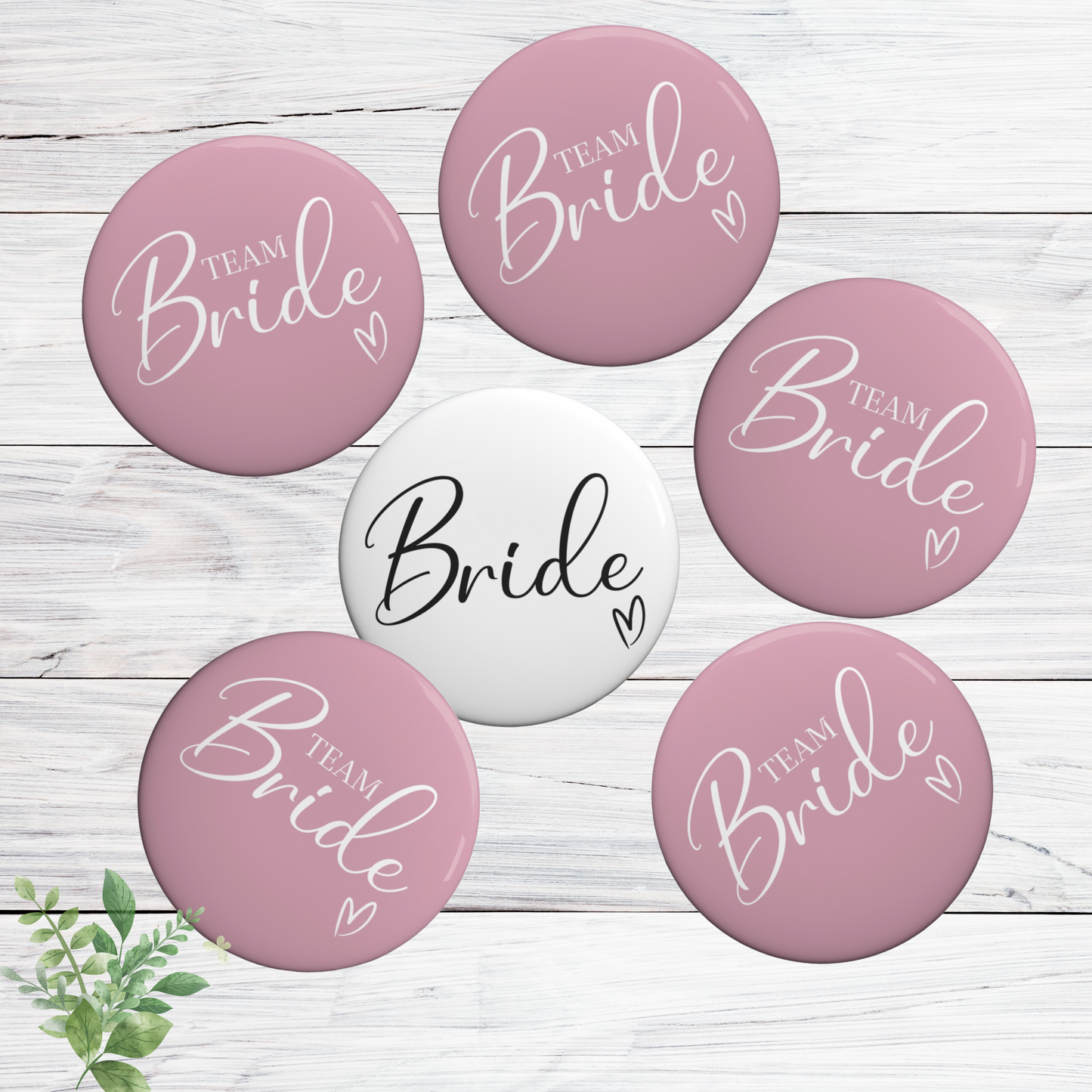 Bride Squad Pin, Large Sized Singles