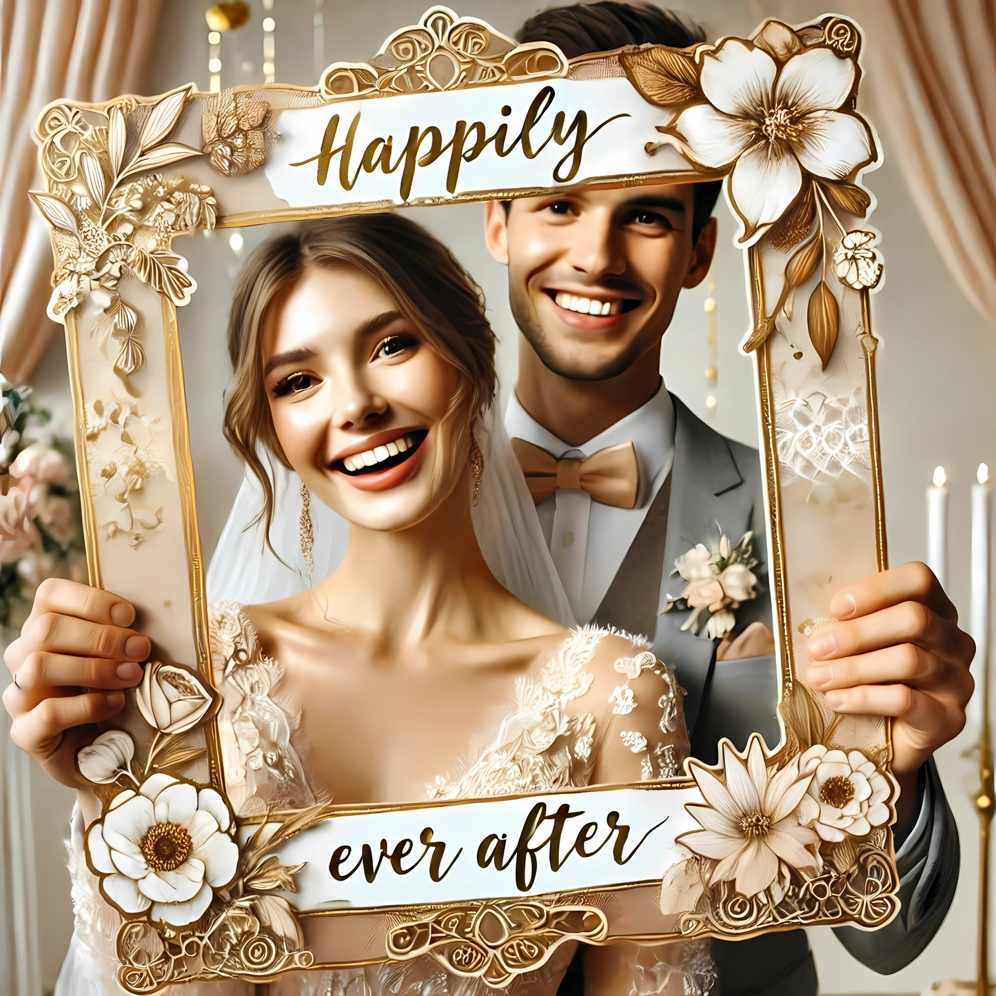 Photo Prop Open Photo Frame.