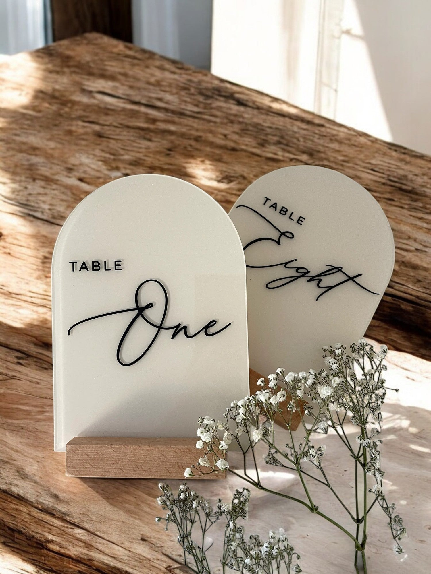 Themed Table Numbers