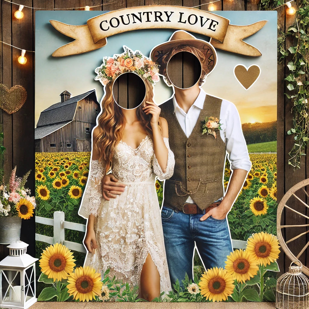 Custom Face Cutout Photo Op Boards – Perfect for Weddings, Engagements & Special Events