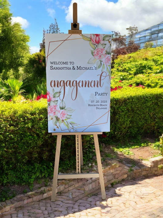 Engagement Party Welcome Sign