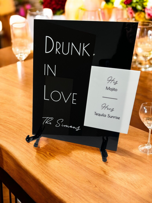 Signature Drink Sign, Dimensional