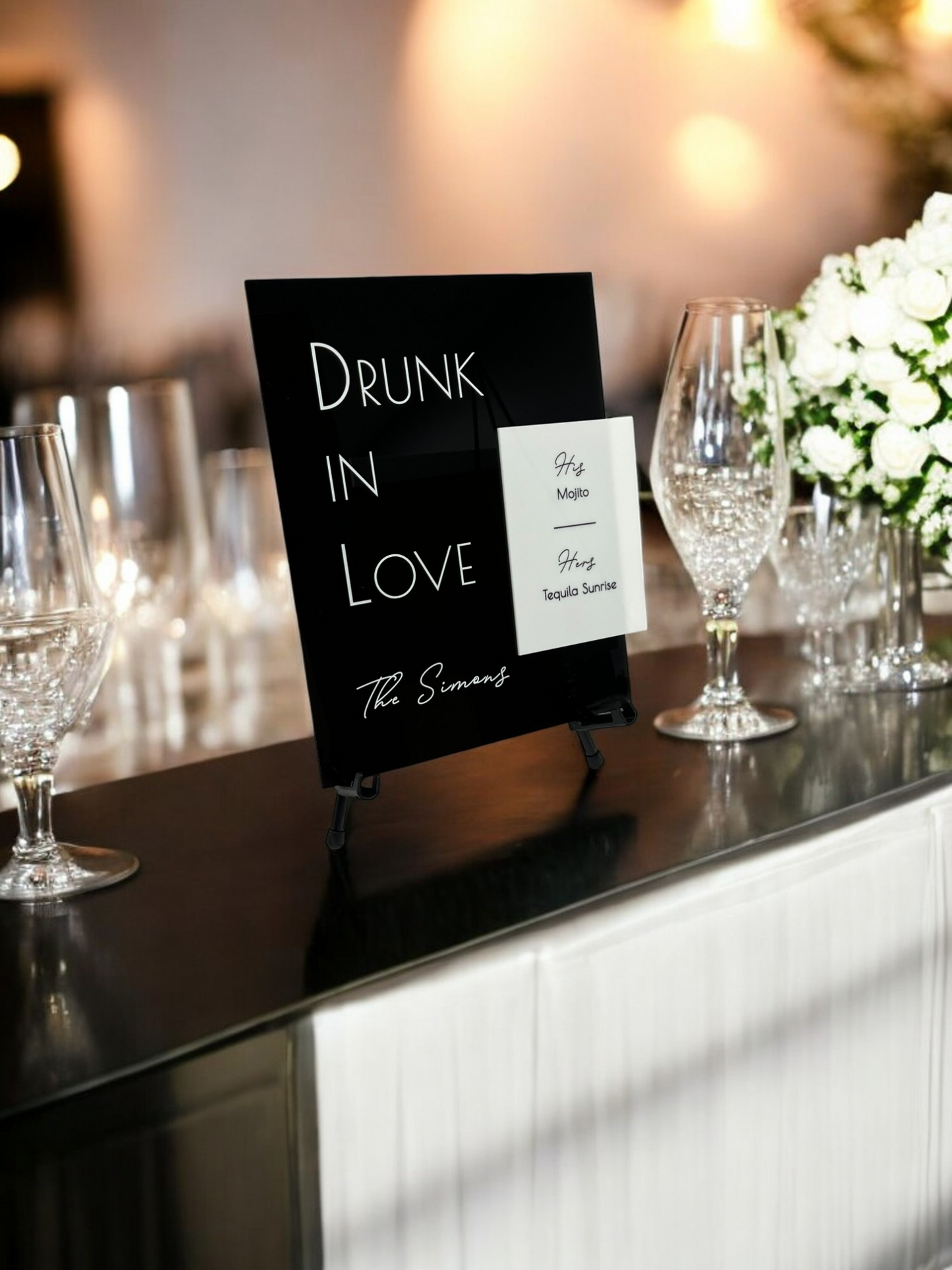 Signature Drink Sign, Dimensional
