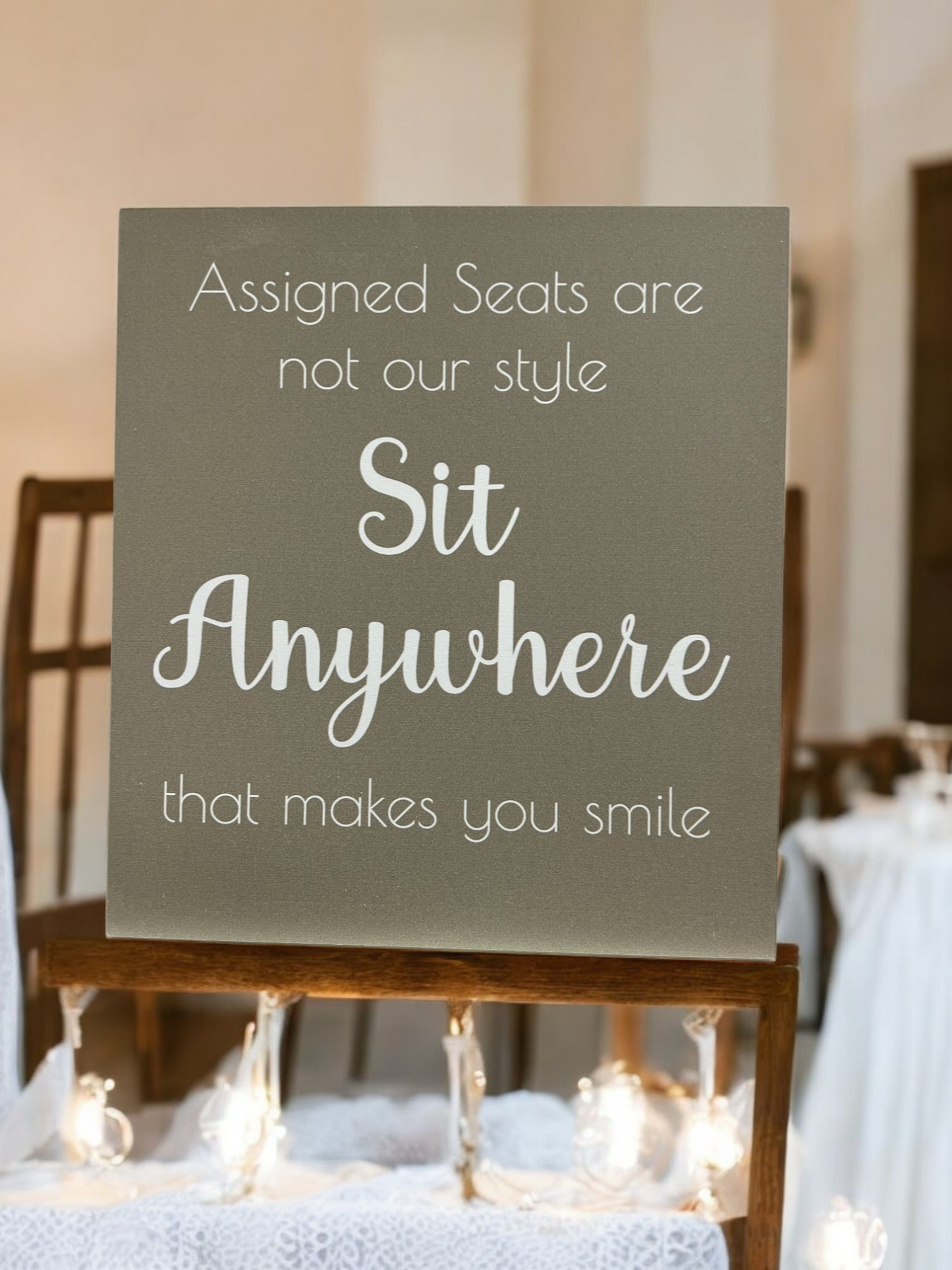 Sit Anywhere Sign
