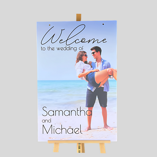 Wedding Welcome Sign, Photo